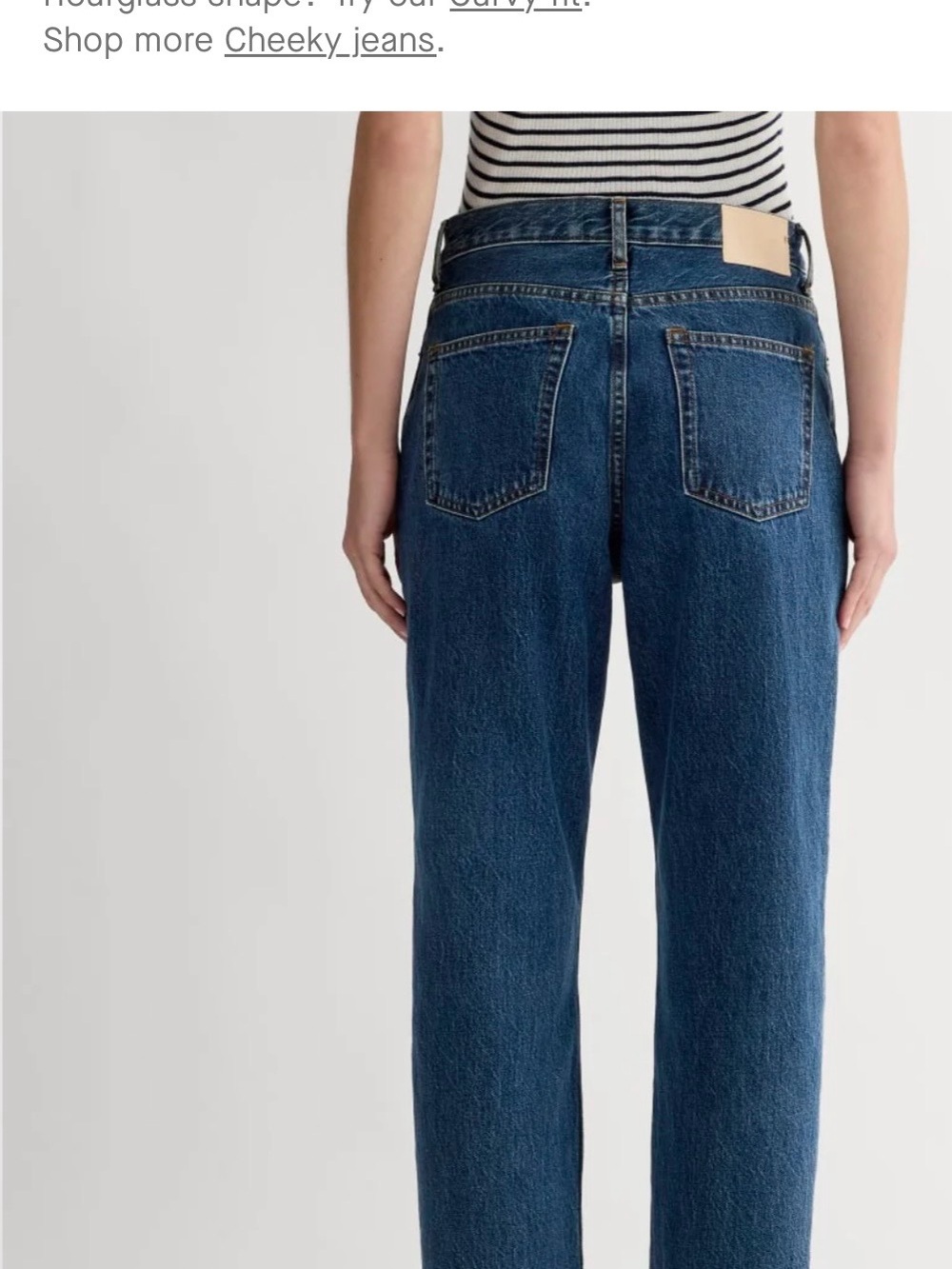 Everlane the 90’s cheeky Jean ankle 26